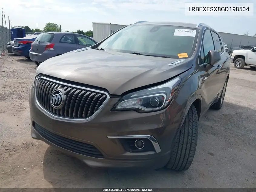 2016 Buick Envision Premium I VIN: LRBFXESX8GD198504 Lot: 45570094