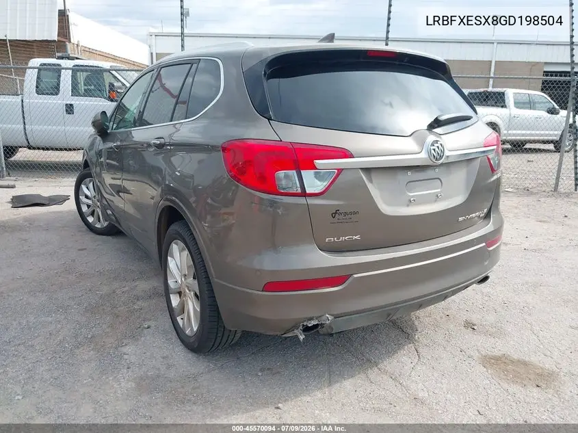 2016 Buick Envision Premium I VIN: LRBFXESX8GD198504 Lot: 45570094