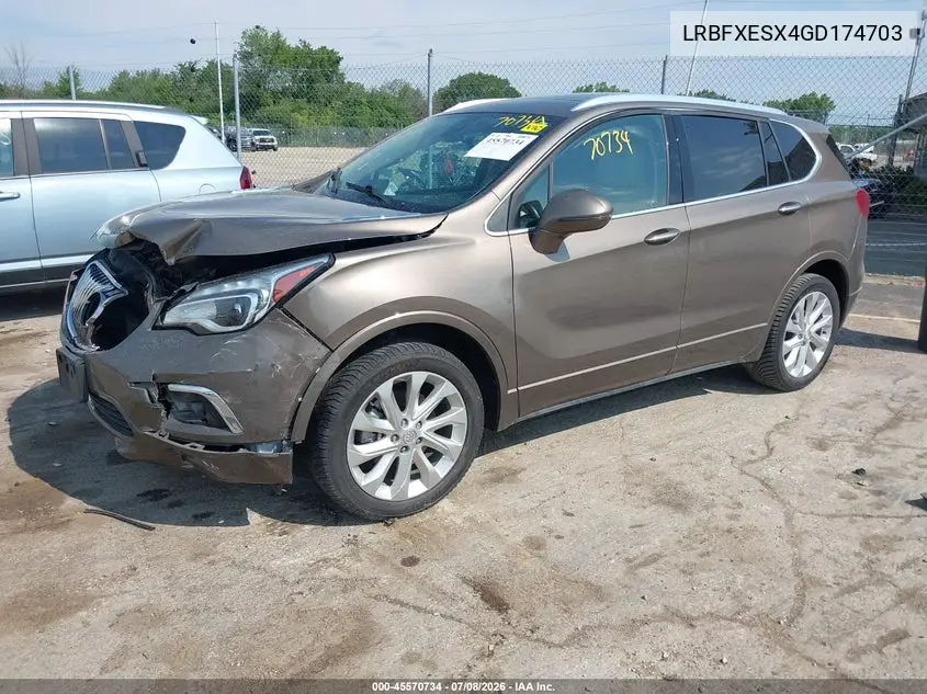 2016 Buick Envision Premium I VIN: LRBFXESX4GD174703 Lot: 45570734