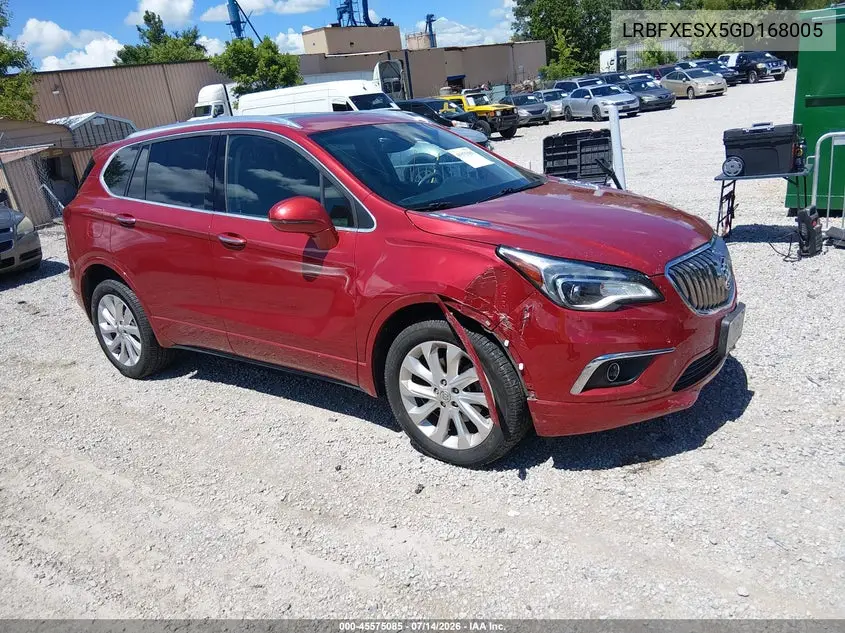 2016 Buick Envision Premium I VIN: LRBFXESX5GD168005 Lot: 45575085