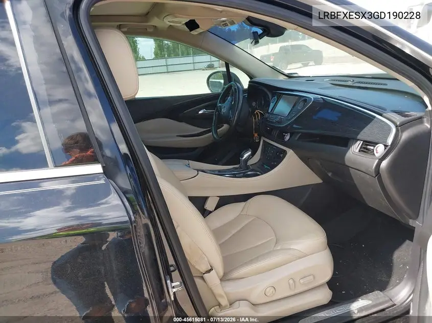 2016 Buick Envision Premium I VIN: LRBFXESX3GD190228 Lot: 45615081