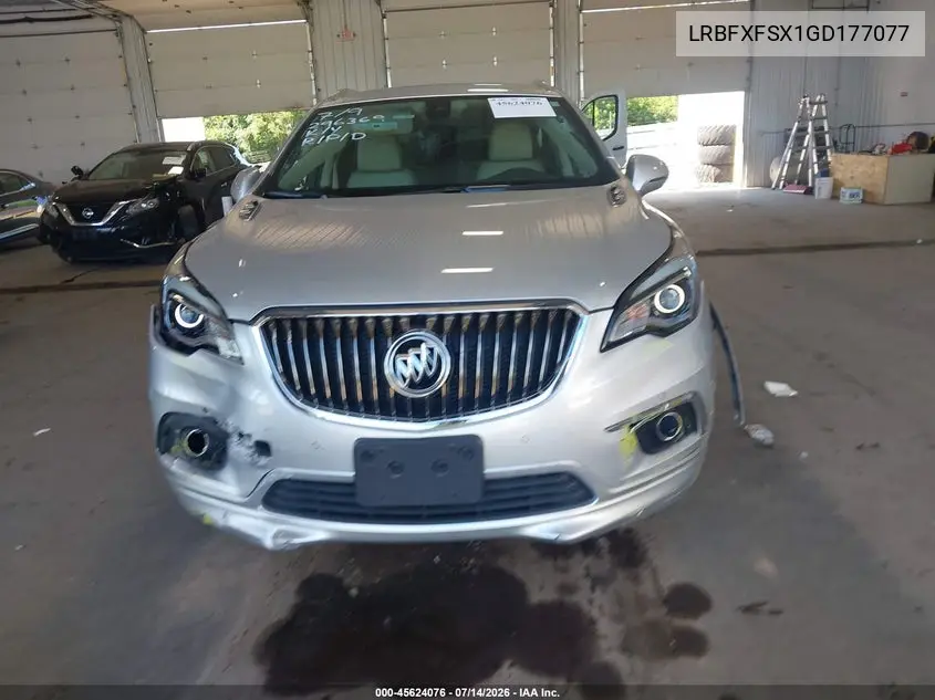 2016 Buick Envision Premium Ii VIN: LRBFXFSX1GD177077 Lot: 45624076
