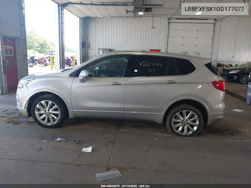 2016 Buick Envision Premium Ii VIN: LRBFXFSX1GD177077 Lot: 45624076