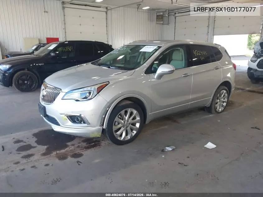2016 Buick Envision Premium Ii VIN: LRBFXFSX1GD177077 Lot: 45624076