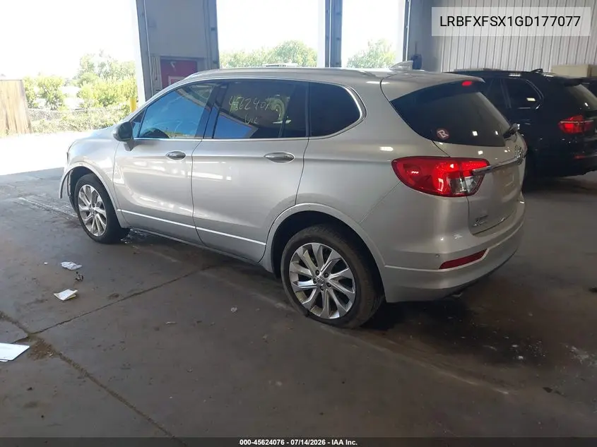 2016 Buick Envision Premium Ii VIN: LRBFXFSX1GD177077 Lot: 45624076
