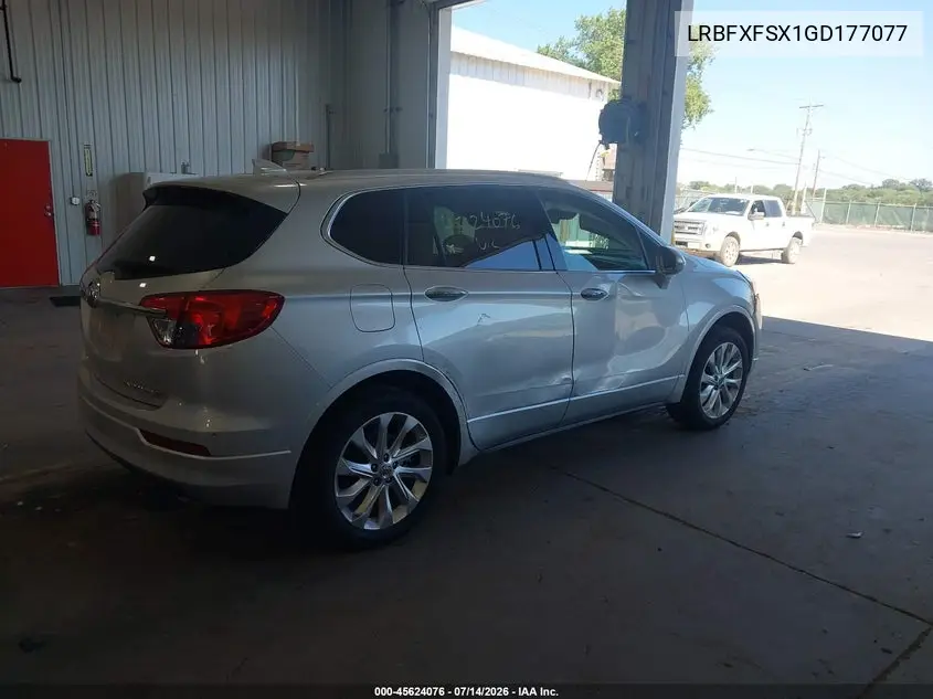 2016 Buick Envision Premium Ii VIN: LRBFXFSX1GD177077 Lot: 45624076