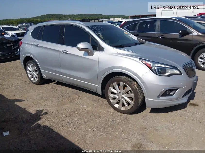 2016 Buick Envision Premium Ii VIN: LRBFXFSX6GD244420 Lot: 45682113