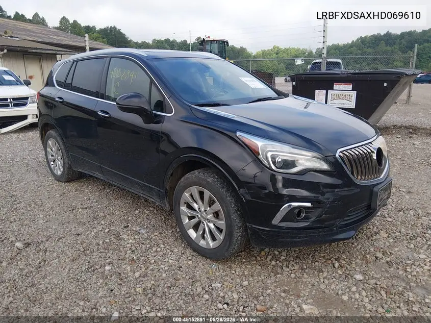 2017 Buick Envision Essence VIN: LRBFXDSAXHD069610 Lot: 45152891