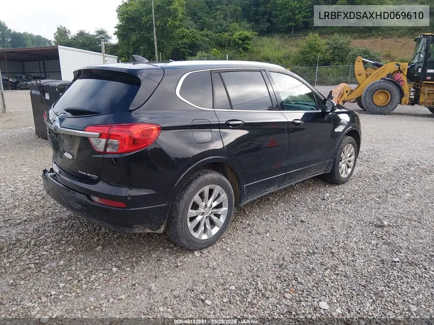 2017 Buick Envision Essence VIN: LRBFXDSAXHD069610 Lot: 45152891