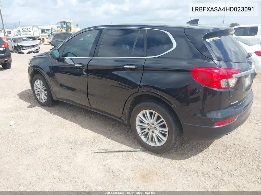 2017 Buick Envision Preferred VIN: LRBFXASA4HD023091 Lot: 45354437