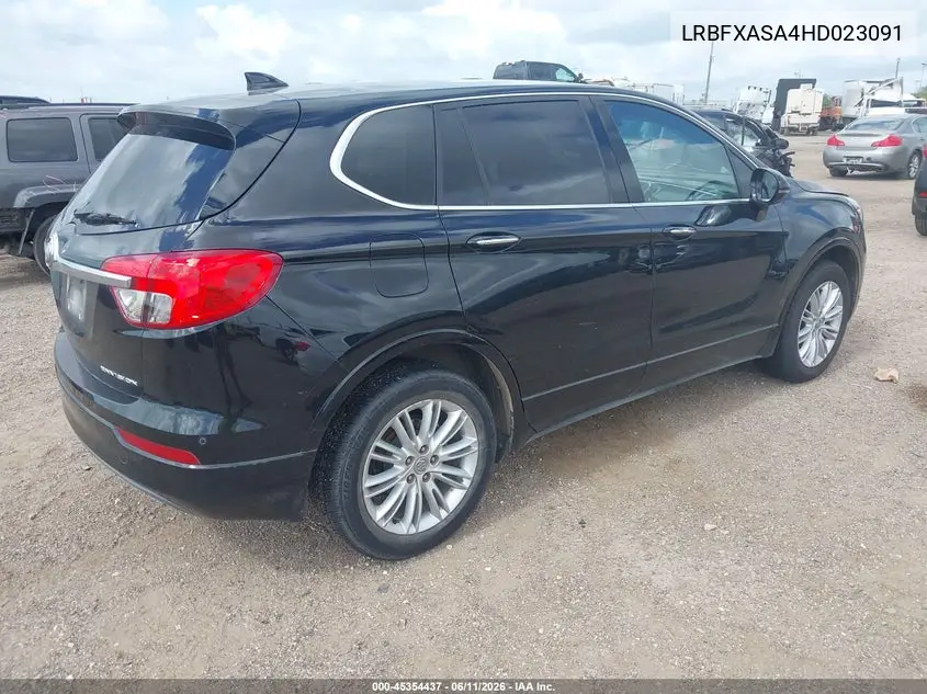 2017 Buick Envision Preferred VIN: LRBFXASA4HD023091 Lot: 45354437