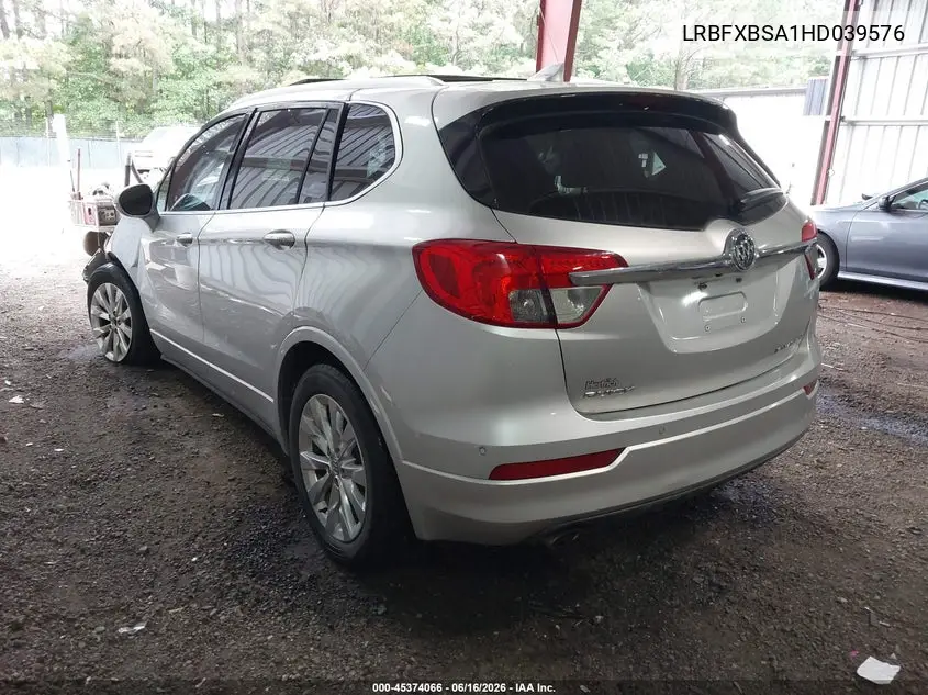 2017 Buick Envision Essence VIN: LRBFXBSA1HD039576 Lot: 45374066