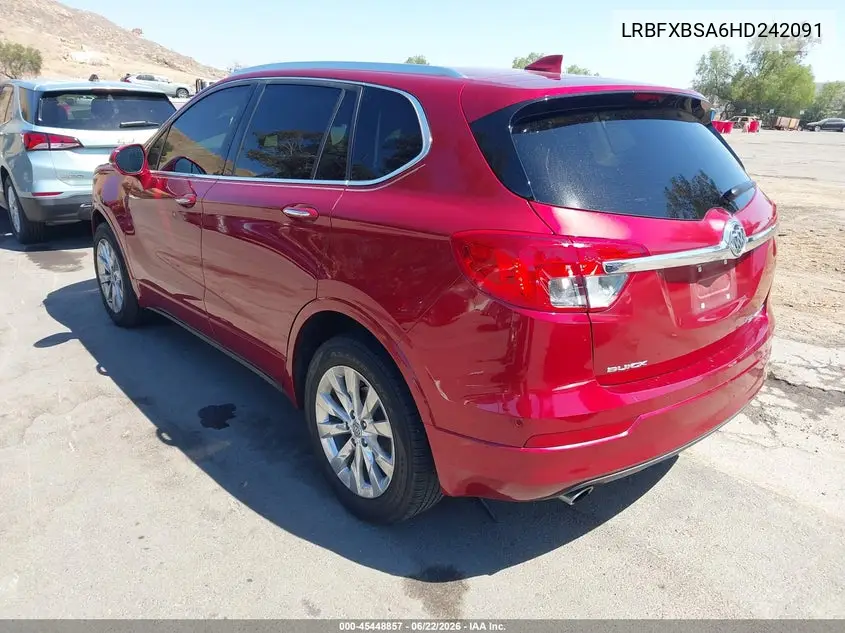 2017 Buick Envision Essence VIN: LRBFXBSA6HD242091 Lot: 45448857