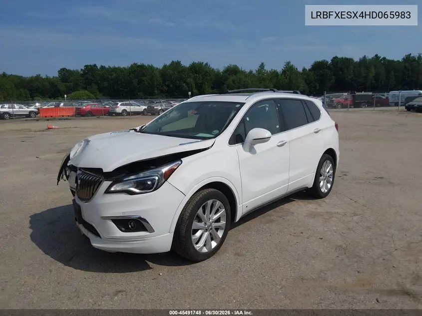 2017 Buick Envision Premium I VIN: LRBFXESX4HD065983 Lot: 45491748