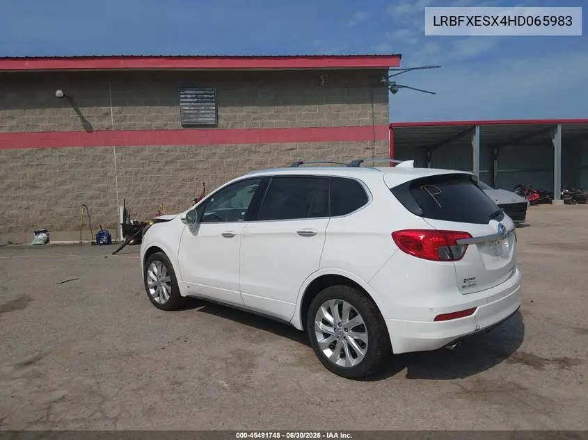 2017 Buick Envision Premium I VIN: LRBFXESX4HD065983 Lot: 45491748