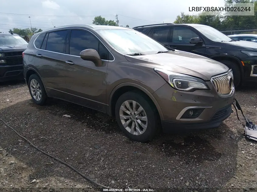 2017 Buick Envision Essence VIN: LRBFXBSAXHD026244 Lot: 45528126