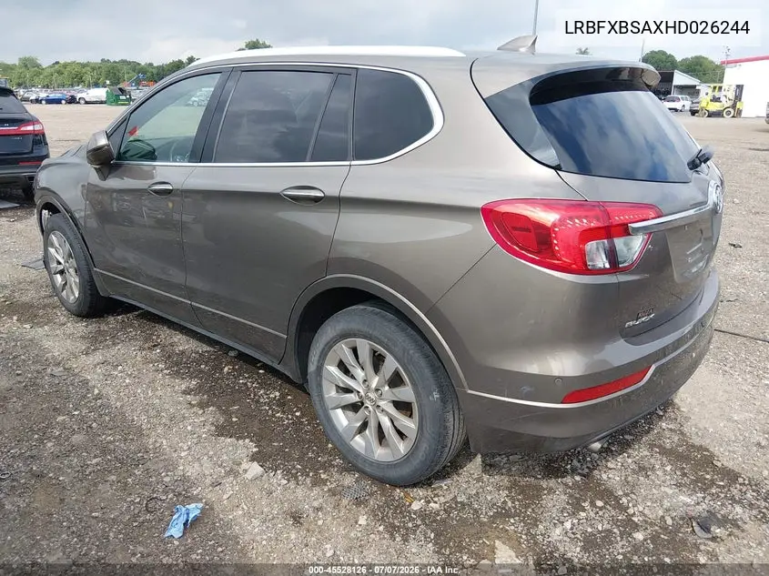 2017 Buick Envision Essence VIN: LRBFXBSAXHD026244 Lot: 45528126