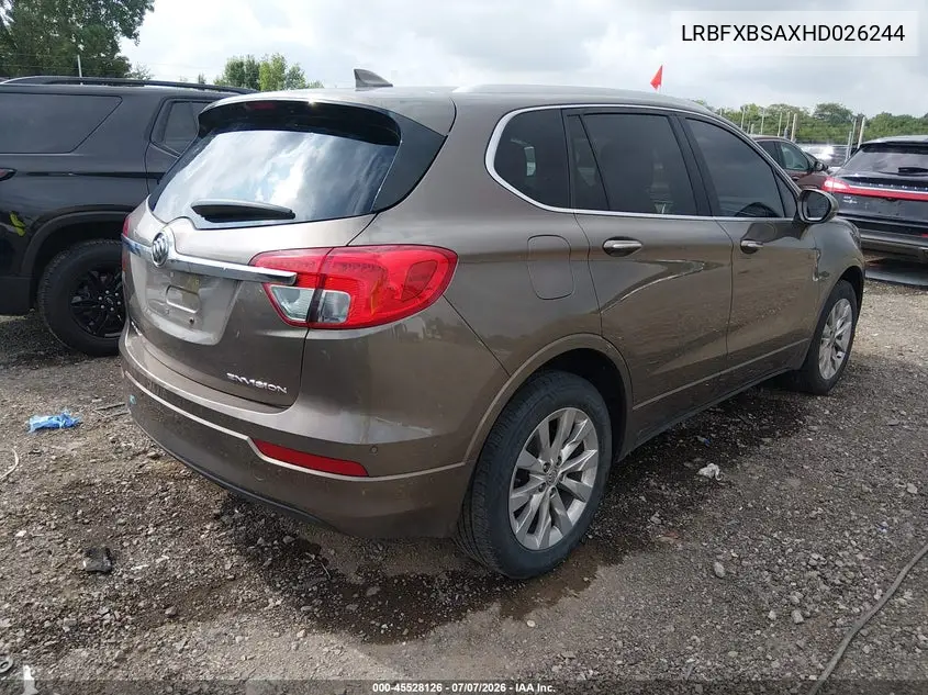 2017 Buick Envision Essence VIN: LRBFXBSAXHD026244 Lot: 45528126
