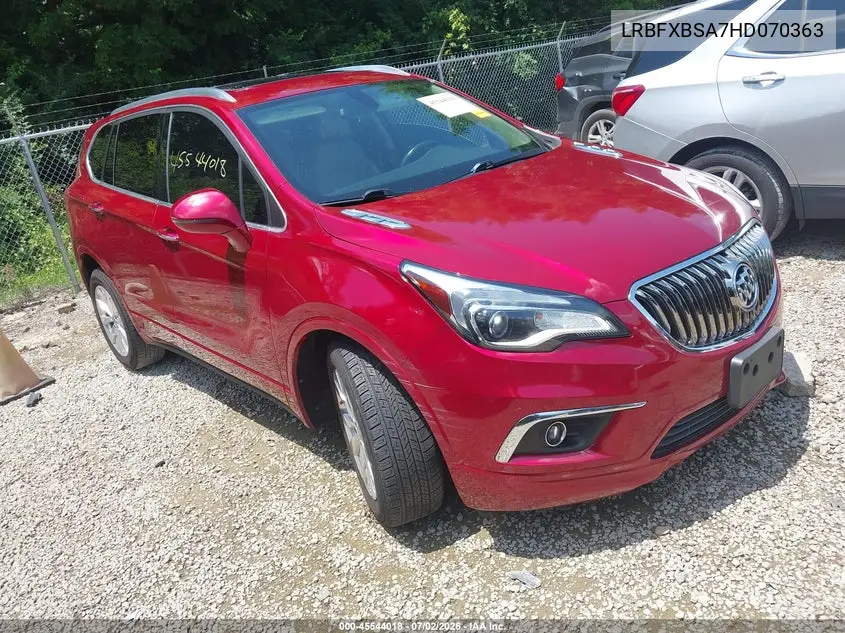 2017 Buick Envision Essence VIN: LRBFXBSA7HD070363 Lot: 45544018