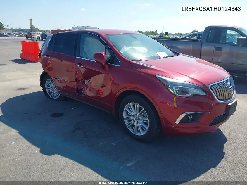 2017 Buick Envision Preferred VIN: LRBFXCSA1HD124343 Lot: 45549145