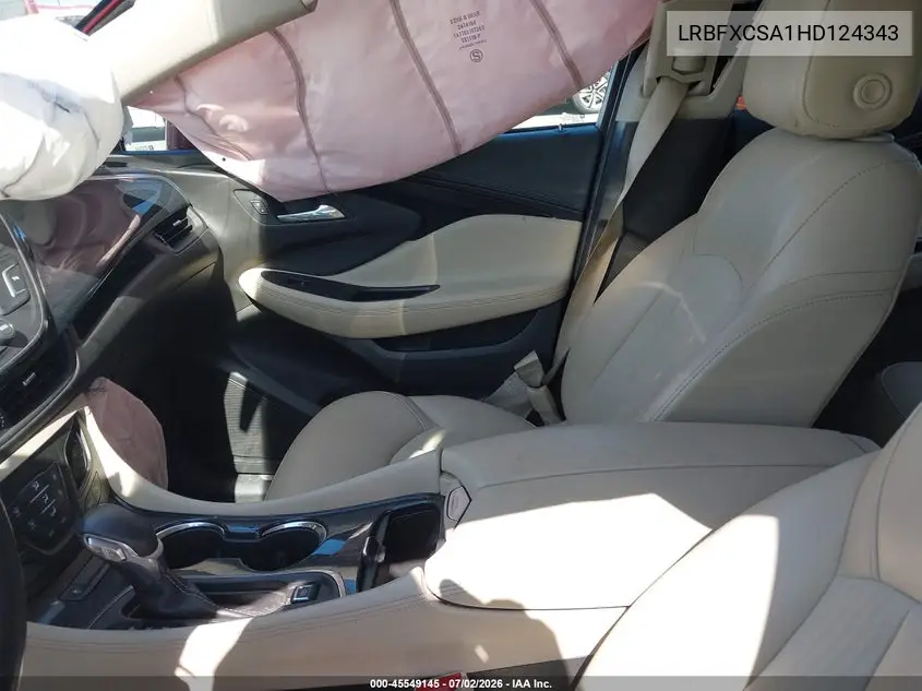 2017 Buick Envision Preferred VIN: LRBFXCSA1HD124343 Lot: 45549145