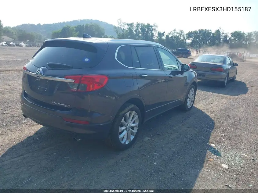 2017 Buick Envision Premium I VIN: LRBFXESX3HD155187 Lot: 45570819