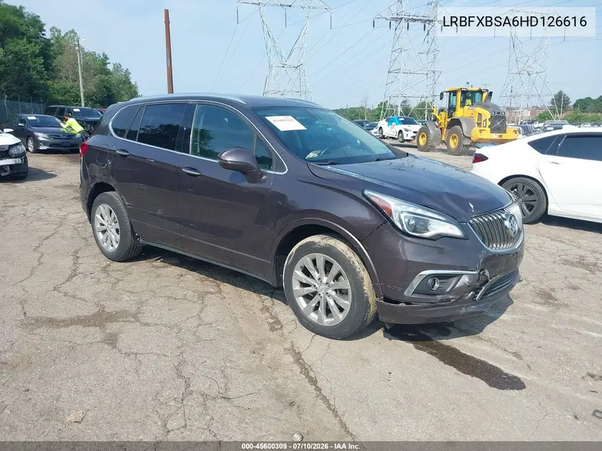 2017 Buick Envision Essence VIN: LRBFXBSA6HD126616 Lot: 45600309