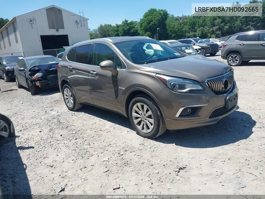 2017 Buick Envision Essence VIN: LRBFXDSA7HD092665 Lot: 45668275