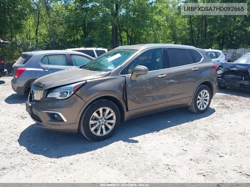 2017 Buick Envision Essence VIN: LRBFXDSA7HD092665 Lot: 45668275