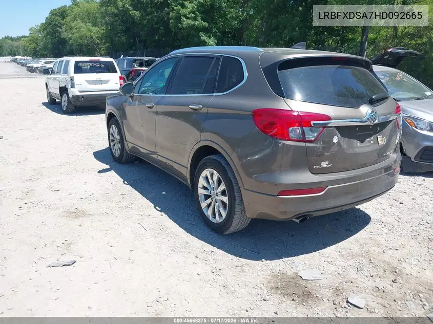 2017 Buick Envision Essence VIN: LRBFXDSA7HD092665 Lot: 45668275