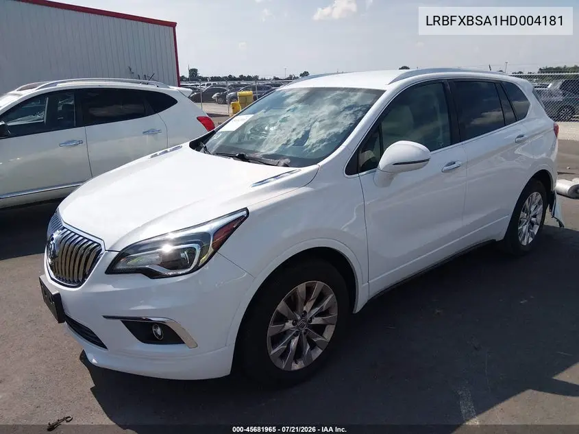 2017 Buick Envision Essence VIN: LRBFXBSA1HD004181 Lot: 45681965