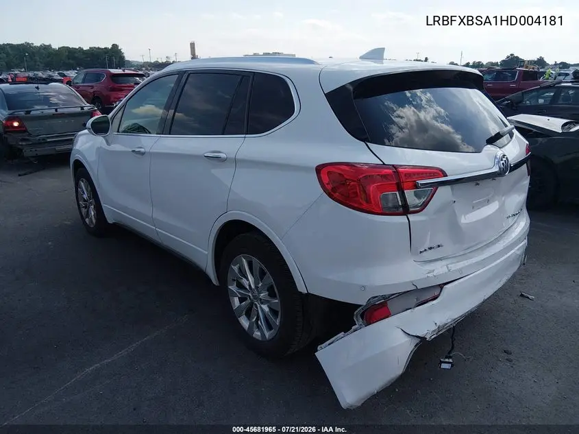 2017 Buick Envision Essence VIN: LRBFXBSA1HD004181 Lot: 45681965
