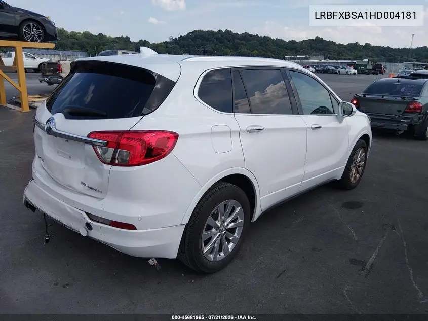 2017 Buick Envision Essence VIN: LRBFXBSA1HD004181 Lot: 45681965