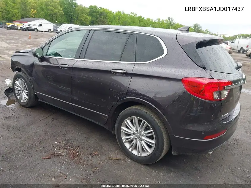 2018 Buick Envision Preferred VIN: LRBFXBSA1JD017437 Lot: 45057930