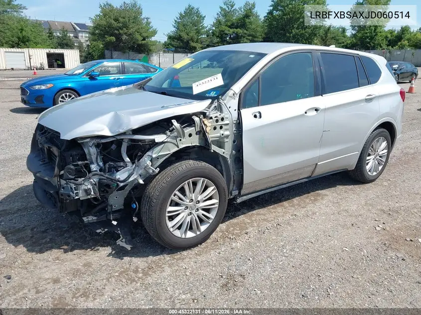 2018 Buick Envision Preferred VIN: LRBFXBSAXJD060514 Lot: 45322131