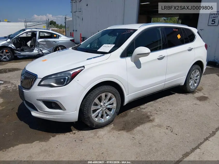 2018 Buick Envision Essence VIN: LRBFX2SAXJD009806 Lot: 45523621