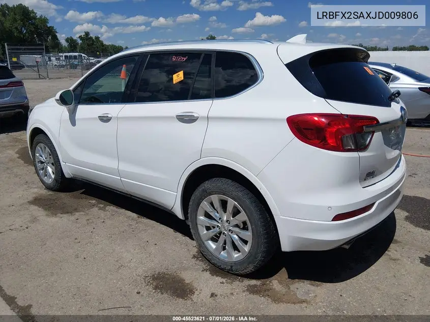 2018 Buick Envision Essence VIN: LRBFX2SAXJD009806 Lot: 45523621