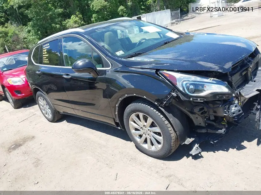 2019 Buick Envision Awd Essence VIN: LRBFX2SA0KD019911 Lot: 45379341