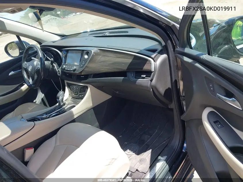 2019 Buick Envision Awd Essence VIN: LRBFX2SA0KD019911 Lot: 45379341
