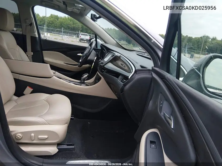 2019 Buick Envision Fwd Essence VIN: LRBFXCSA0KD025956 Lot: 45434936