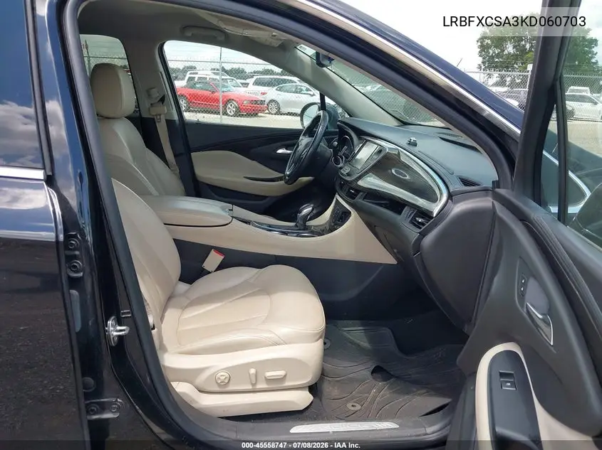 2019 Buick Envision Fwd Essence VIN: LRBFXCSA3KD060703 Lot: 45558747