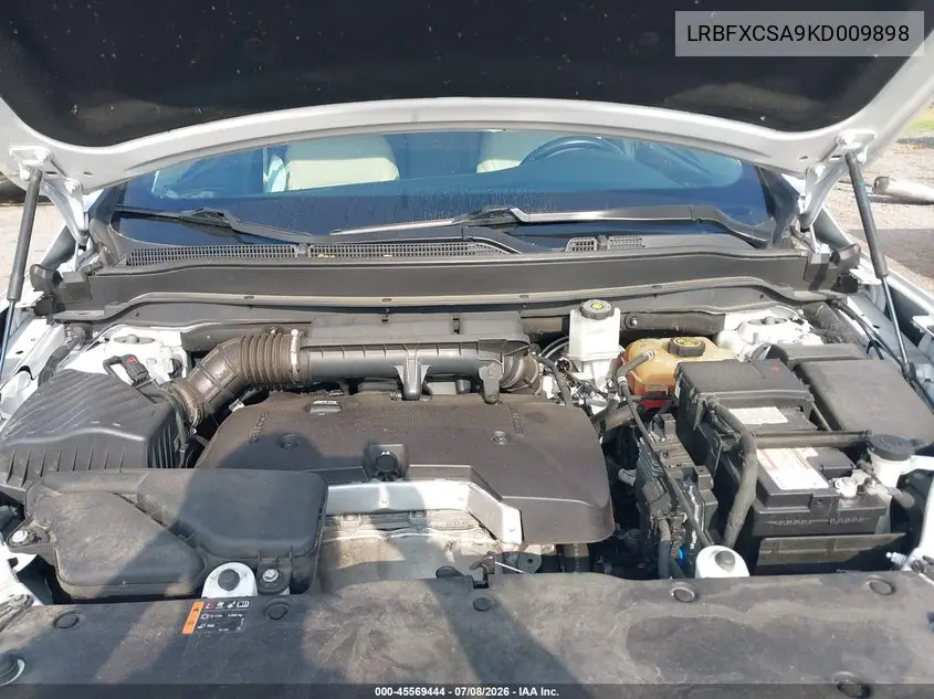 2019 Buick Envision Fwd Essence VIN: LRBFXCSA9KD009898 Lot: 45569444