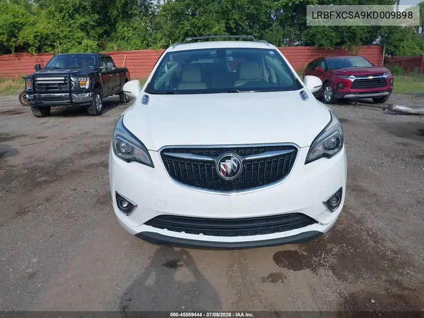 2019 Buick Envision Fwd Essence VIN: LRBFXCSA9KD009898 Lot: 45569444