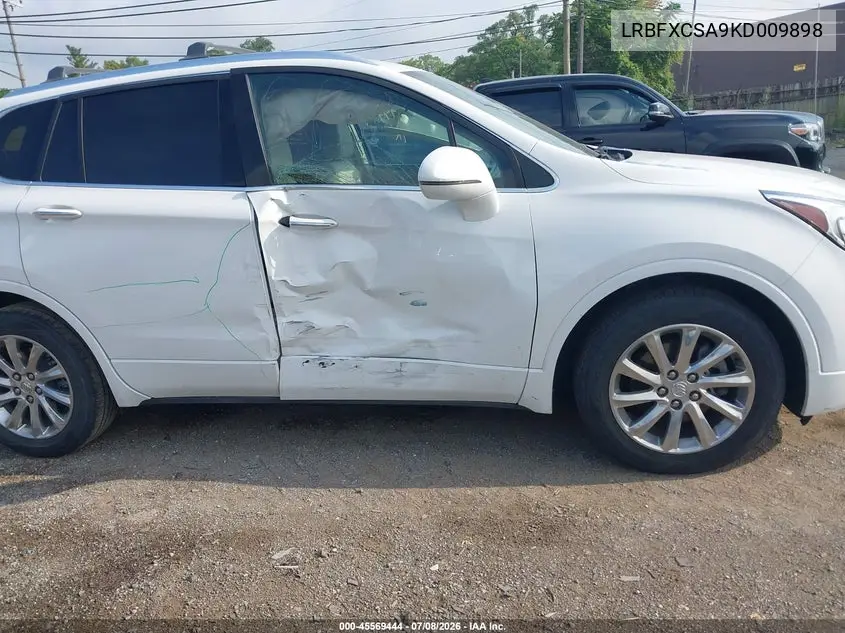 2019 Buick Envision Fwd Essence VIN: LRBFXCSA9KD009898 Lot: 45569444