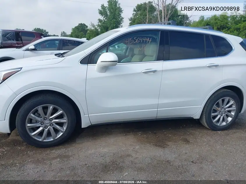 2019 Buick Envision Fwd Essence VIN: LRBFXCSA9KD009898 Lot: 45569444