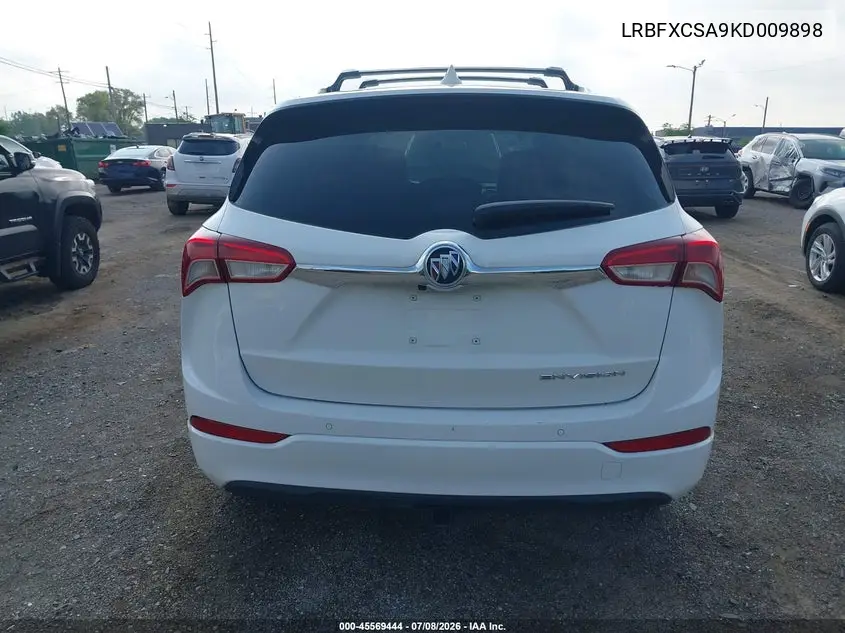 2019 Buick Envision Fwd Essence VIN: LRBFXCSA9KD009898 Lot: 45569444