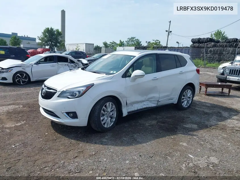 2019 Buick Envision Awd Premium I VIN: LRBFX3SX9KD019478 Lot: 45570413