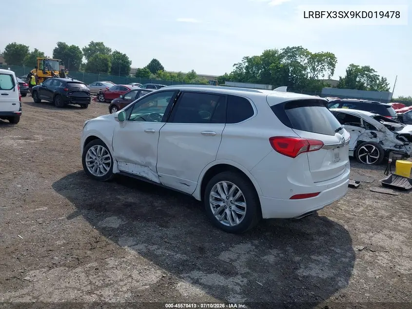 2019 Buick Envision Awd Premium I VIN: LRBFX3SX9KD019478 Lot: 45570413