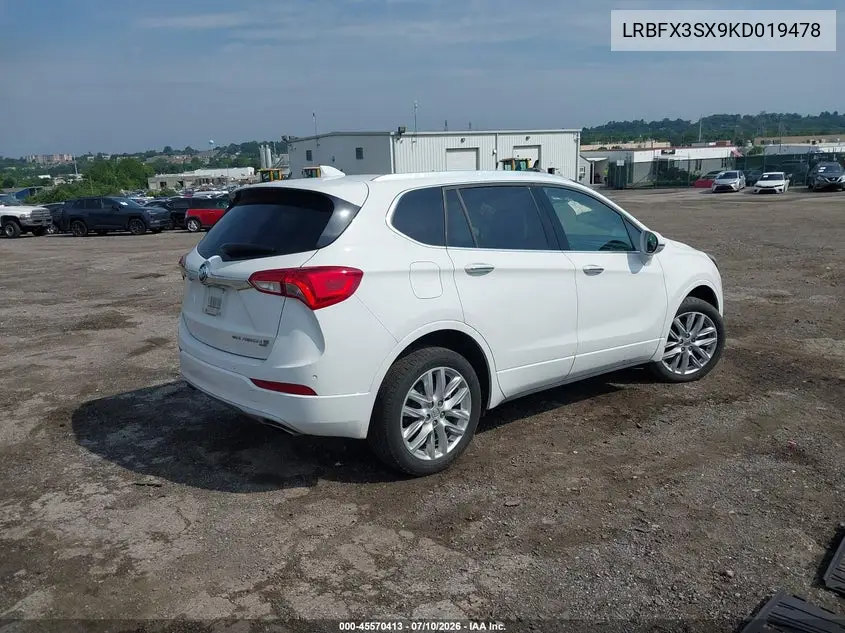 2019 Buick Envision Awd Premium I VIN: LRBFX3SX9KD019478 Lot: 45570413