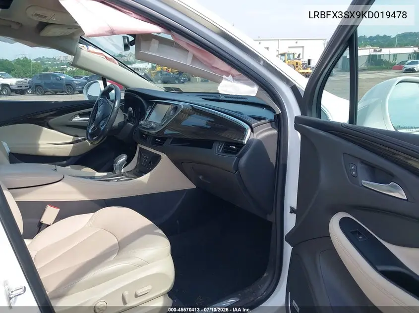 2019 Buick Envision Awd Premium I VIN: LRBFX3SX9KD019478 Lot: 45570413